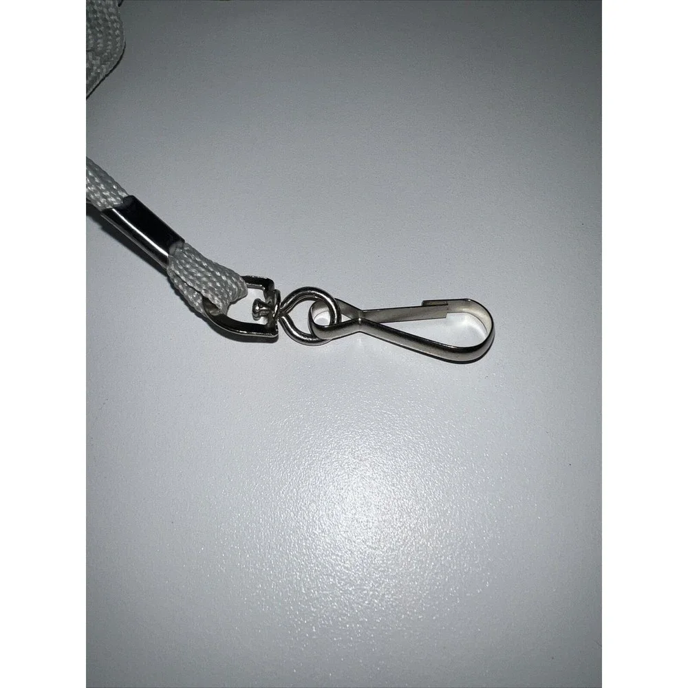 50 Pack Gray Lanyard Bulk Clip Swivel Hooks Cotton Neck Flat Lanyard with Clips